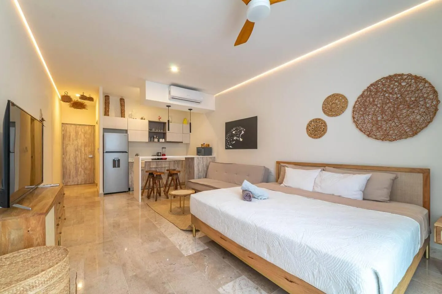 Holiday home Stylish Boho Studio With Rooftop Pool Tulum